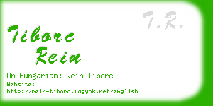tiborc rein business card